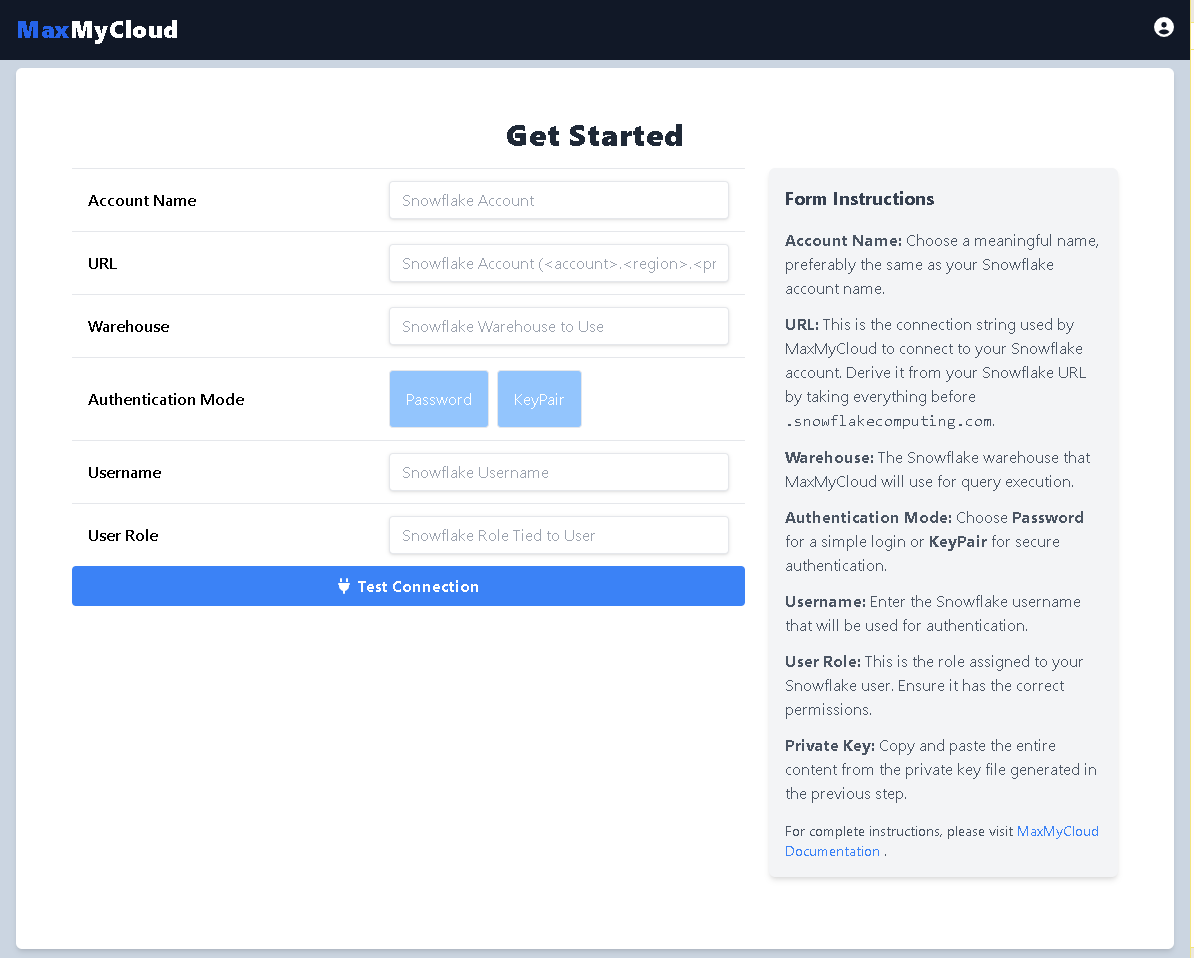 Database Connection Form